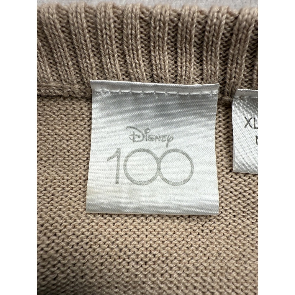 Disney Marvel Sweater WomensXL Beige Knit Spider Man Beast Holiday Crewneck 2023 - Picture 14 of 16